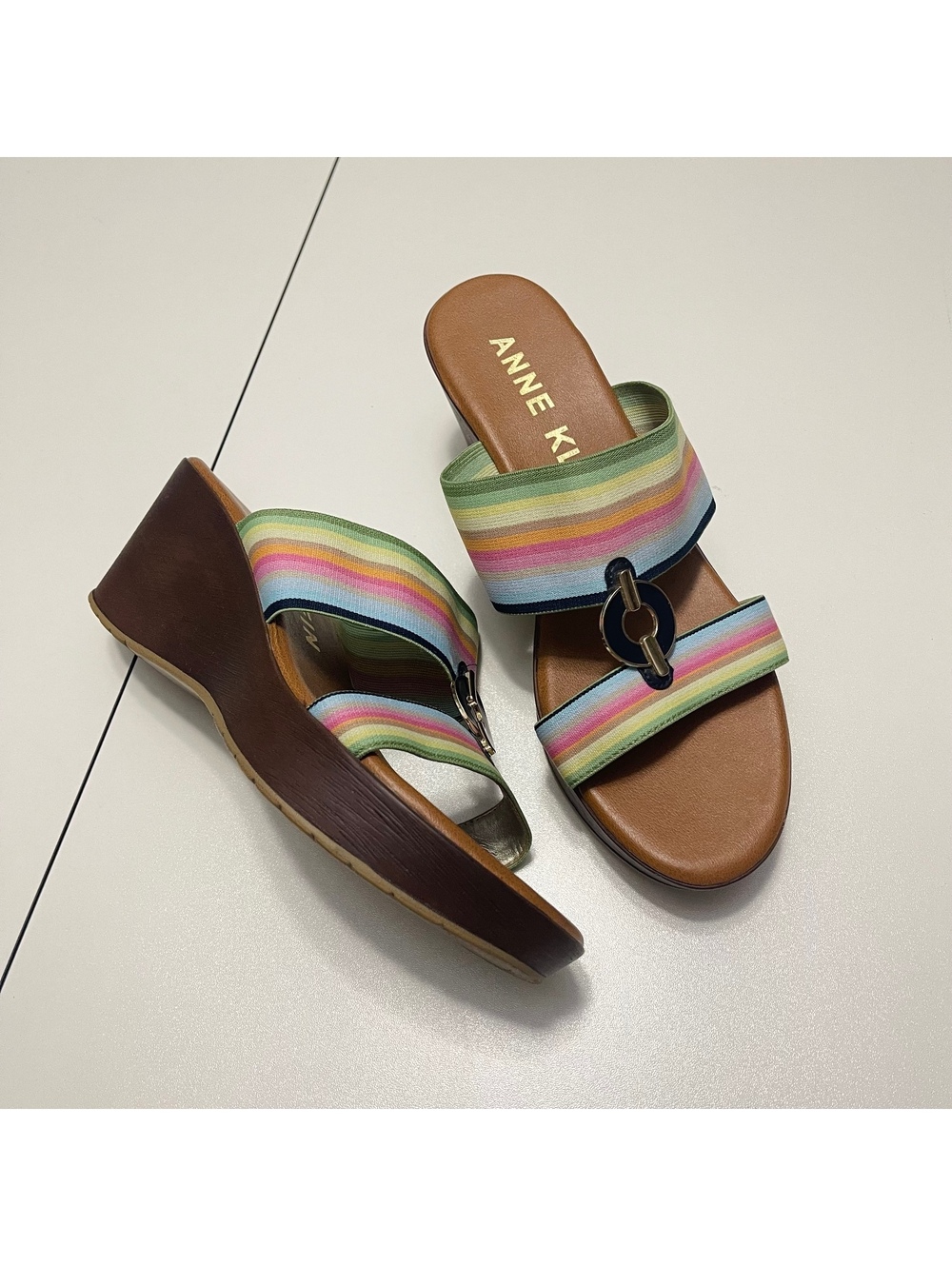 Anne Klein Women's Size 9 Hadya Wedge Sandals